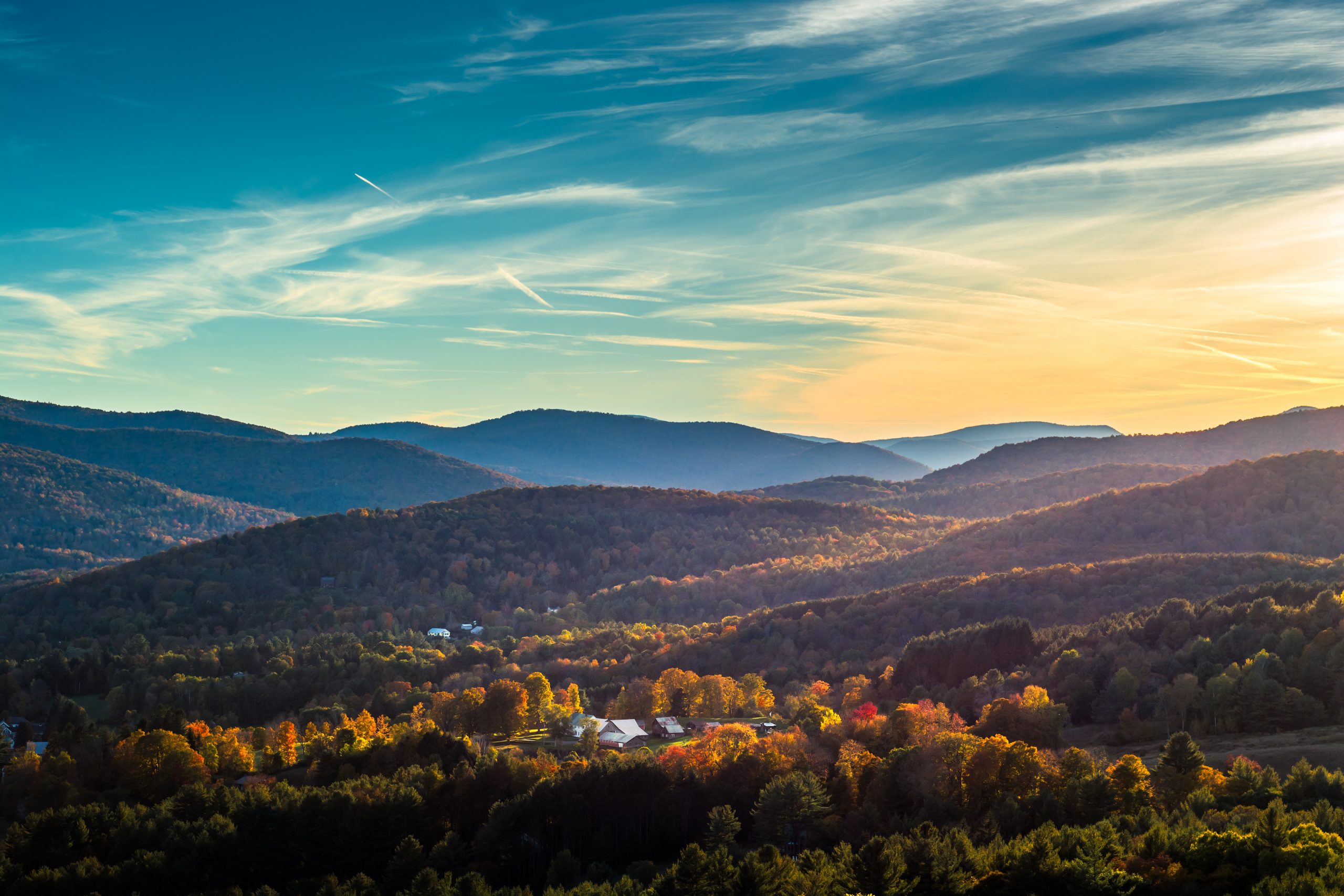 Vermont Mountains in fall